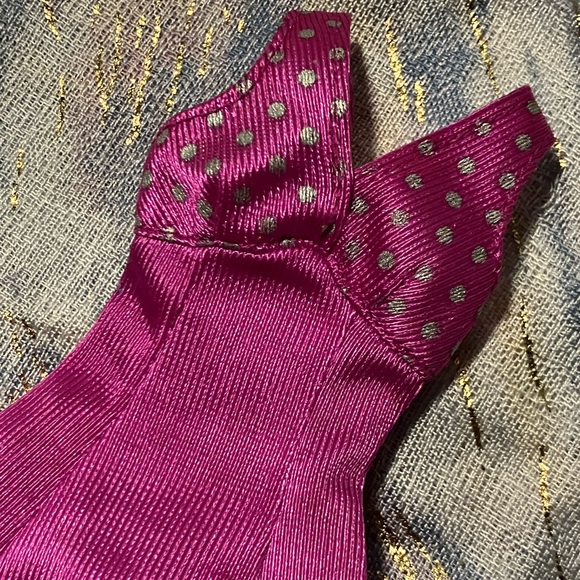 Vintage 90s Genuine Barbie Party Dress Purple Tag - Picture 3 of 5